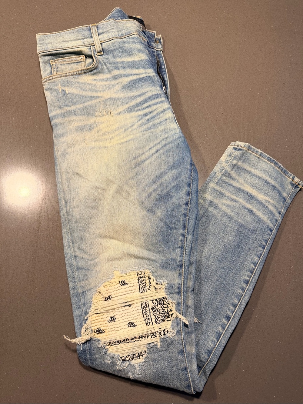 Men’s Amiri Bandana Jeans Size 36 - Picture 13 of 13